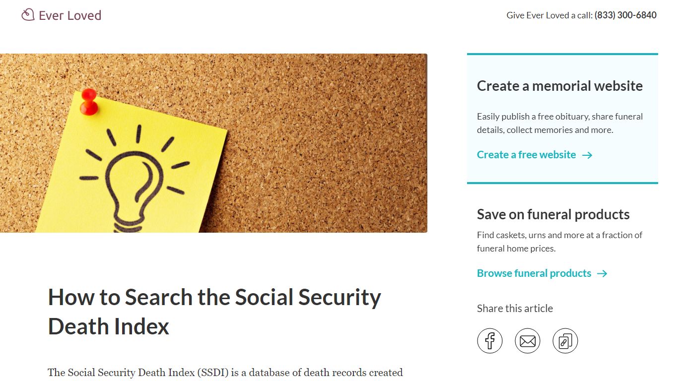 How To Search The Social Security Death Index | Ever Loved